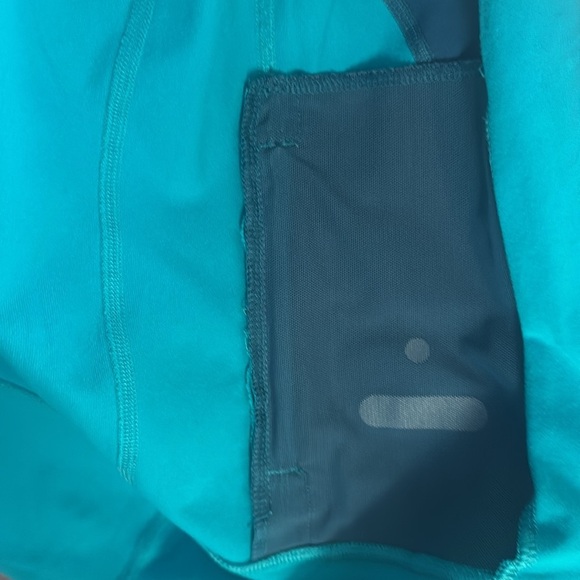 Lululemon Stride Hooded Full Zip Jacket Teal/Blue size 6 Long Sleeve Hoodie - Picture 8 of 9